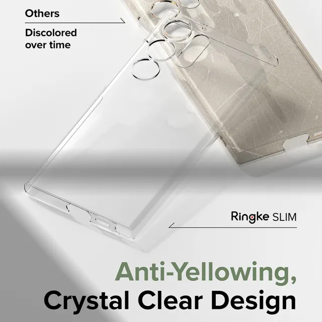 【Ringke】三星 Galaxy S23 Ultra 6.8吋 Slim 輕薄手機保護殼 透明 霧透(Rearth 手機殼 透明殼)