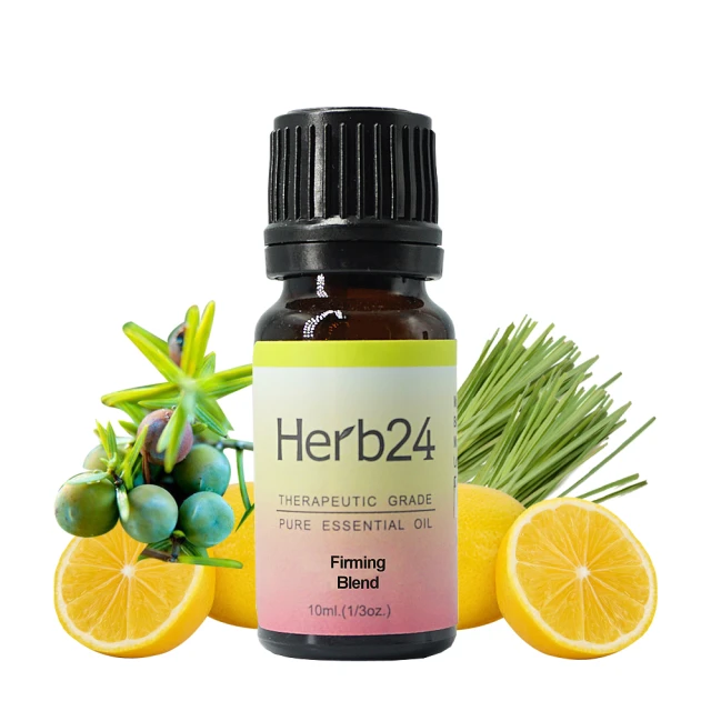 【草本24】Herb24 緊實肌膚 複方純質精油 10ml(提升緊緻度、100%純植物萃取)