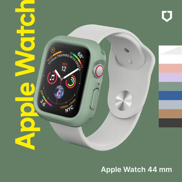 【RHINOSHIELD 犀牛盾】Apple Watch SE2/6/SE/5/4共用 44mm 防摔錶殼錶帶組｜手錶殼+編織錶帶(多色可選)