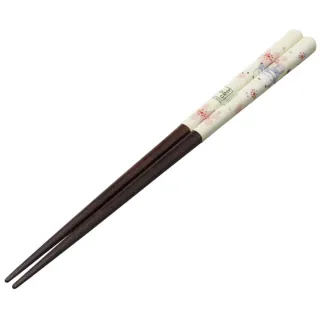【小禮堂】吉卜力 龍貓 天然木筷 23cm - 黃櫻花款(平輸品) 宮崎駿