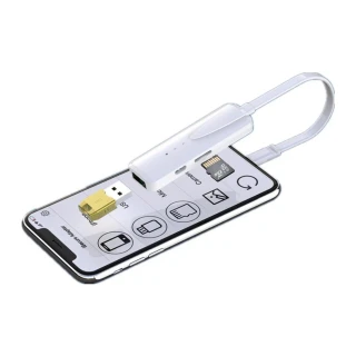 【SPT聖保德】Micro USB/USB-A 2孔 iSecure Adapter-蘋果檔案管家(MFi認證 iOS 多功能加密備份隨身讀卡器)