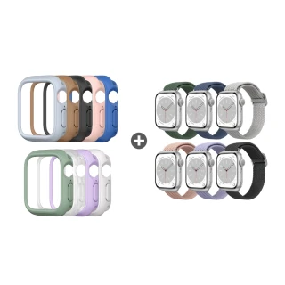 【RHINOSHIELD 犀牛盾】Apple Watch SE2/6/SE/5/4共用 40mm 防摔錶殼錶帶組｜手錶殼+編織錶帶(多色可選)