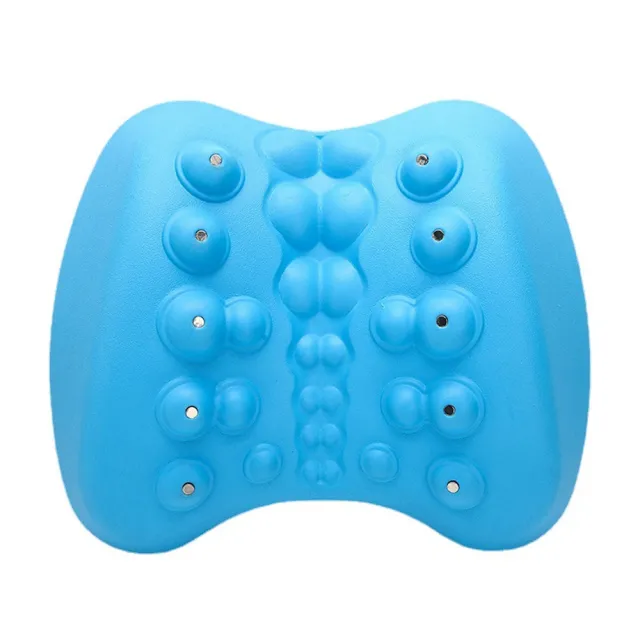 【Kyhome】3D磁石指壓穴位按摩器 頸椎按摩枕 肩頸按摩器 腰部按摩器 頸椎牽引器(舒緩拉筋 放鬆腰椎)
