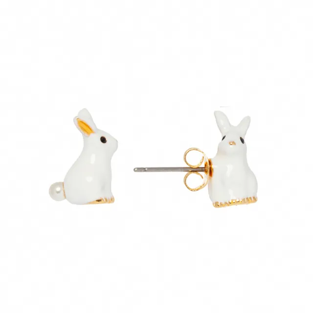 【Les Nereides】春日奇遇-白兔耳環