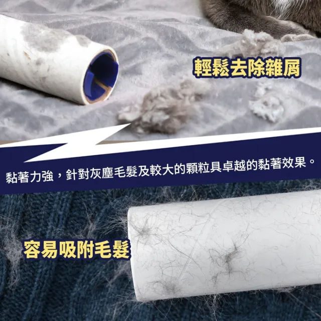 【百適達】滾筒膠黏紙補充包 4入裝(黏毛/寵物用毛髮/毛絮/滾筒拖把)