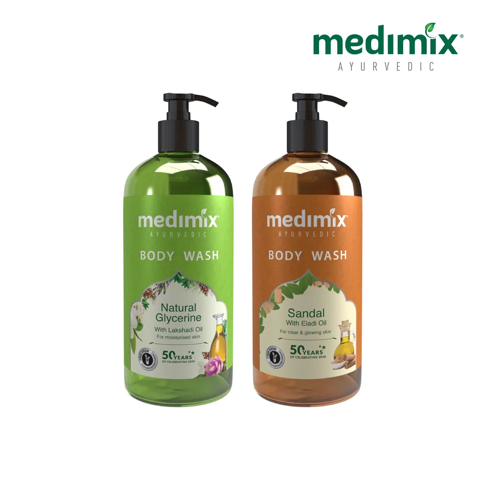 即期品【Medimix】印度原廠授權 阿育吠陀秘方美肌沐浴液態皂500ml(效期:2024/12月)