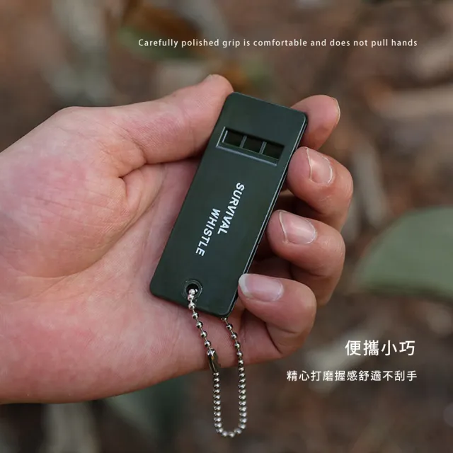 三頻戶外救生口哨10入組(防狼口哨/指揮交通/露營/登山/戶外急救哨/地震救災哨子)