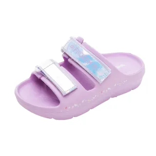 【Disney 迪士尼】童鞋 冰雪奇緣2 輕便拖鞋 Q彈超好穿  紫 正版台灣製(FNKS37017)