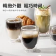 【大匠工具】透明杯 馬克杯 牛奶杯 雙層咖啡杯 450ml杯子 咖啡玻璃杯 DG450-F(玻璃杯 果汁杯 玻璃馬克杯)