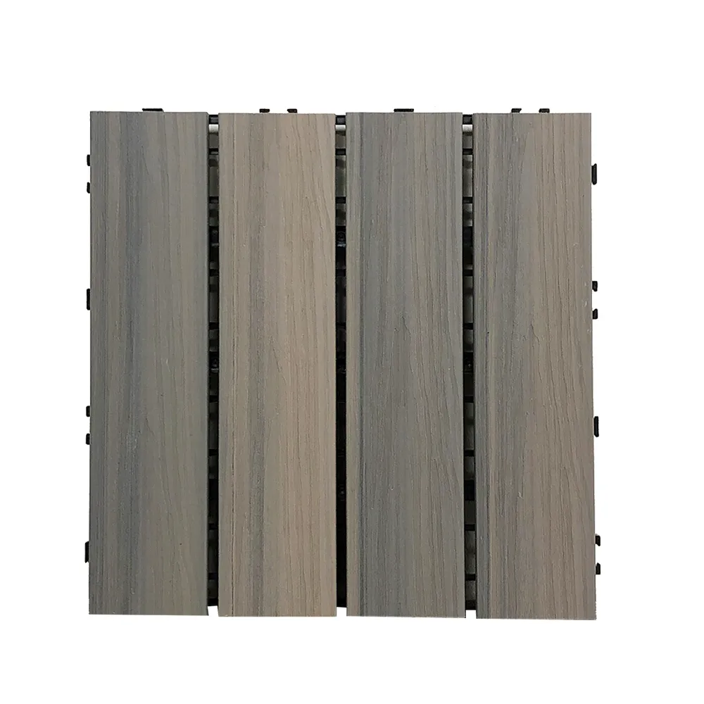 【NTONE】拼接地板-淺仿木紋10片 卡扣式拼接地板 仿實木地板 防水防滑耐磨(拼接地板)