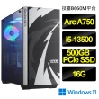 【技嘉平台】i5十核 Intel Arc A750 Win11〔Powered by Genuine〕電競機(i5-13500/技嘉B660/16G/500G M.2)