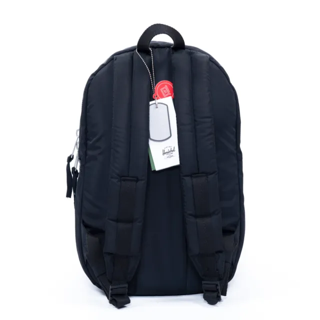 【Herschel】Lawson Surplus 尼龍 魔鬼氈 黑色 全黑 迷彩內裏 銀拉鍊 筆電夾層 防潑水 男生 背包 後背包