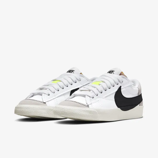 【NIKE 耐吉】W BLAZER LOW 77 JUMBO 女鞋 白黑(DQ1470-101)