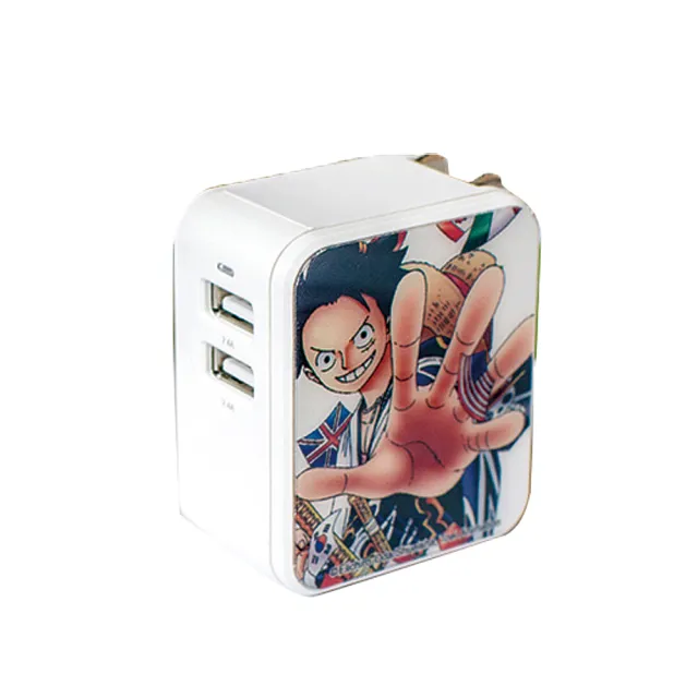【HongXin】航海王 2.4A雙孔折疊充電器(旅行折疊插頭 快充 充電器 插頭 安全認證)