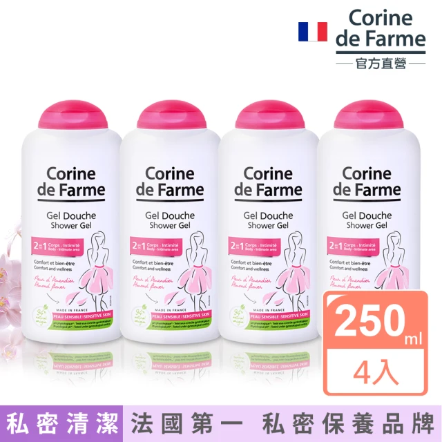 即期品【法國黎之芙】溫和2合1沐浴+私密清潔露250ml(買2送2-效期2025/04/01)