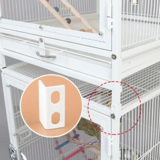豪華小型鳥籠 雙層連接器(僅適用本店鳥籠B53 B63使用/他款鳥籠不適用)