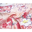 【小禮堂】Hello Kitty 棉質浴巾 70x140cm - 粉橘櫻花款(平輸品)