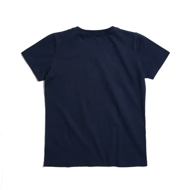 【EDWIN】女裝 人氣復刻款 3M反光LOGO短袖T恤(丈青色)