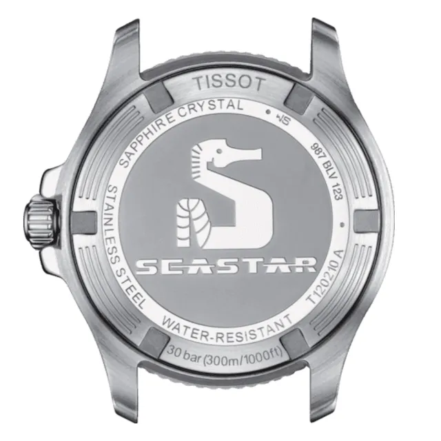 【TISSOT 天梭】SEASTAR 1000  海星300米潛水錶 手錶_爸爸節 七夕 情人節 禮物(T1202101711600/36MM)