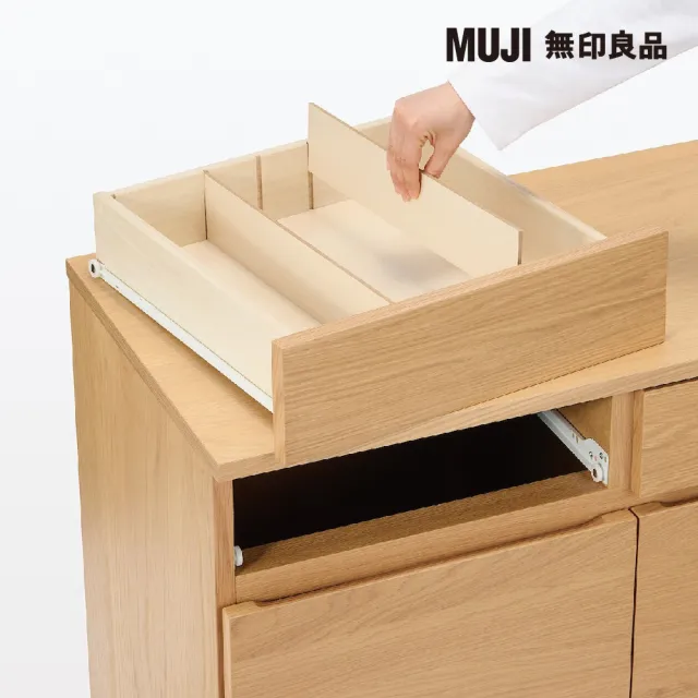 【MUJI 無印良品】橡木收納櫃/木門(大型家具配送)