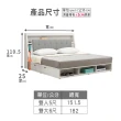 【ASSARI】沃克收納插座床頭箱(雙人5尺)