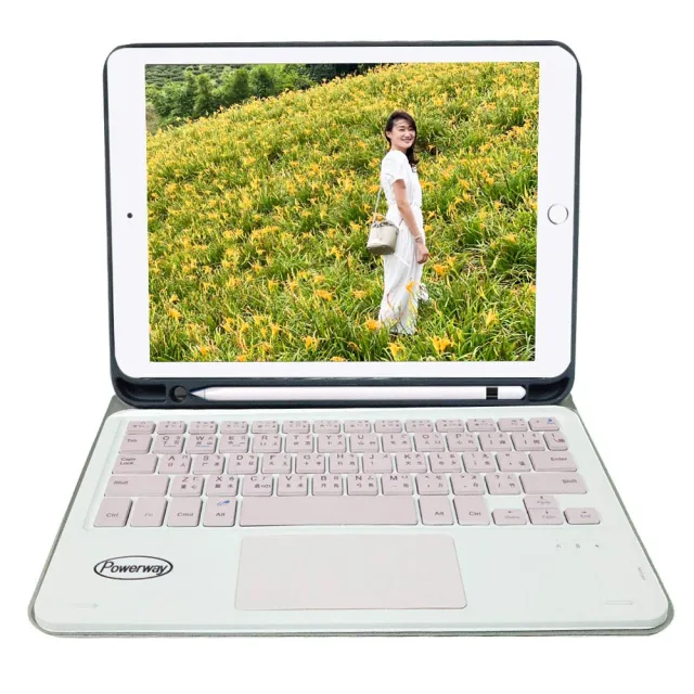 【Powerway】Powerway For iPad 9.7吋專用樂控型藍牙鍵盤/皮套(送同色無線滑鼠)