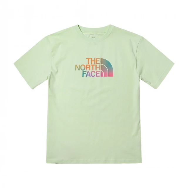 The North Face 北臉 上衣 女款 短袖上衣 運動 W S/S RAINBOW HALF DOME T 綠 NF0A7WERN13