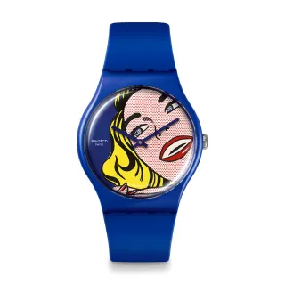 【SWATCH】GIRL BY ROY LICHTENSTEIN THE WATCH 經典手錶/藝術錶/男錶/女錶/瑞士製造 SUOZ352(41mm)