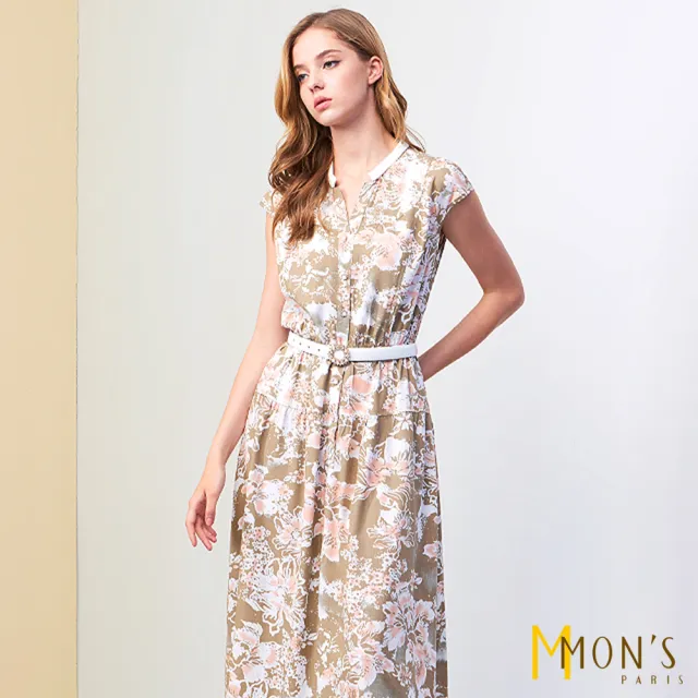 【MON’S】渡假風印花洋裝(型)