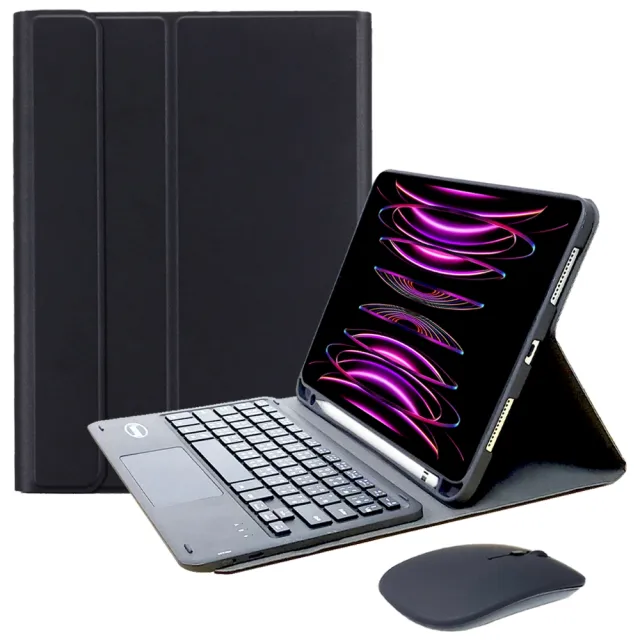 【Powerway】Powerway For iPad Pro11吋-四代-三代-二代-一代平板專用樂控型藍牙鍵盤(送同色無線滑鼠)