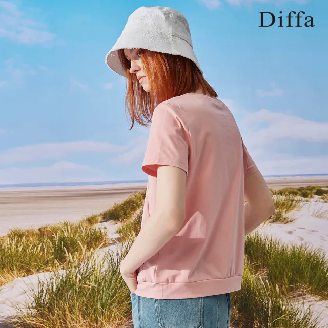 【Diffa】大嘴鳥印花針織衫-女