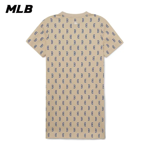 【MLB】連身裙 長版上衣 MONOGRAM系列 波士頓紅襪隊(3FOPM0133-43BGL)