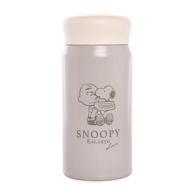 Kamio SNOOPY史努比 不鏽鋼保溫杯隨手瓶 350ml 擁抱(餐具雜貨)(保溫瓶)