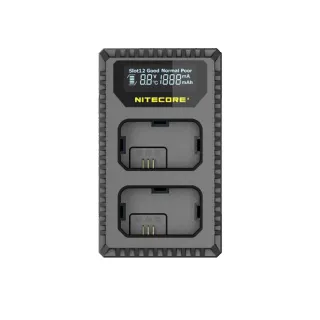 【NITECORE】USN1 奈特科爾 USB行動 液晶雙槽充電器(For SONY NP-FW50)