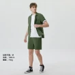 【GAP】男裝 亞麻中腰鬆緊短褲 輕透氣系列-軍綠色(614550)