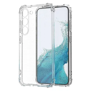【YADI】Samsung Galaxy S23 美國軍方米爾標準測試認證軍規手機空壓殼(四角空壓氣囊防摔/透明TPU)