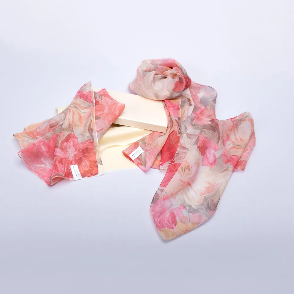 【iTa.a】100%義大利制造二合一絲巾禮盒組(40×160cm長方巾＋53×53cm小方巾－Aa3)