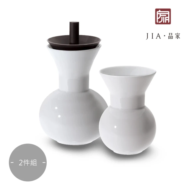 JIA 品家 官帽系列-貪杯陶瓷茶壺大小2件組(無彩盒)