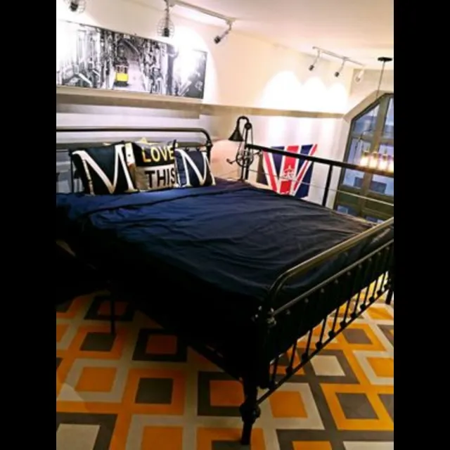 【優品傢俬】歐式復古鐵管床架/LOFT工業風床架/法式古典鐵藝雙人床架/5尺雙人床架(工業風床架)