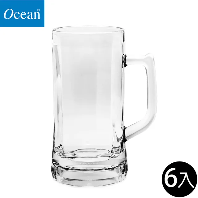 【Ocean】啤酒杯 640ml 6入組 Munich系列(啤酒杯 玻璃杯 飲料杯 馬克杯)