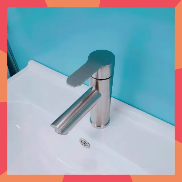 【CERAX 洗樂適】60CM方型瓷盆+不鏽鋼浴櫃+不鏽鋼龍頭(不鏽鋼浴櫃、不鏽鋼龍頭)