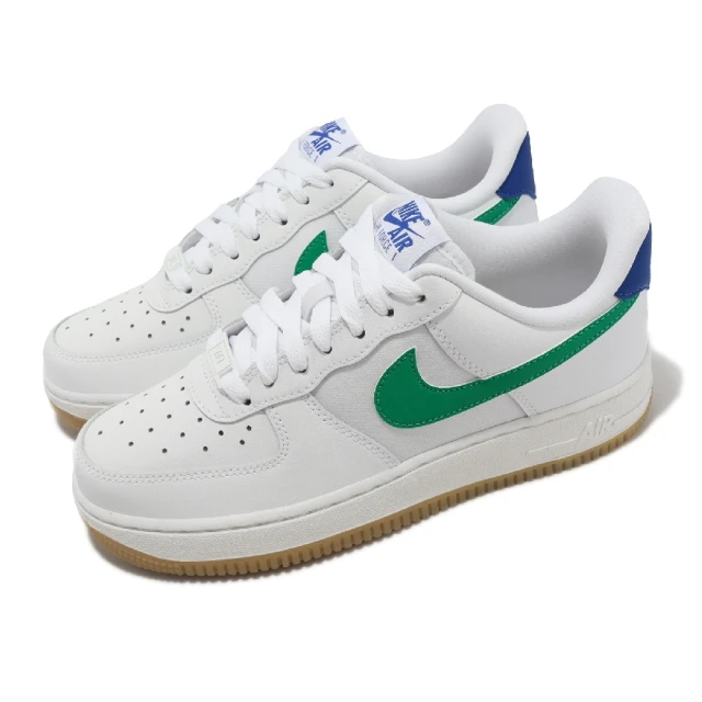 NIKE 耐吉 休閒鞋 Wmns Air Force 1 07 女鞋 白 綠 皮革 低筒 焦底 運動鞋 AF1(DD8959-110)