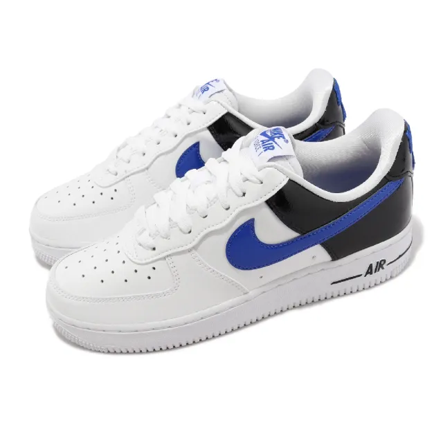 NIKE 耐吉】休閒鞋Wmns Air Force 1 07 ESS SNKR 女鞋白黑漆皮運動鞋