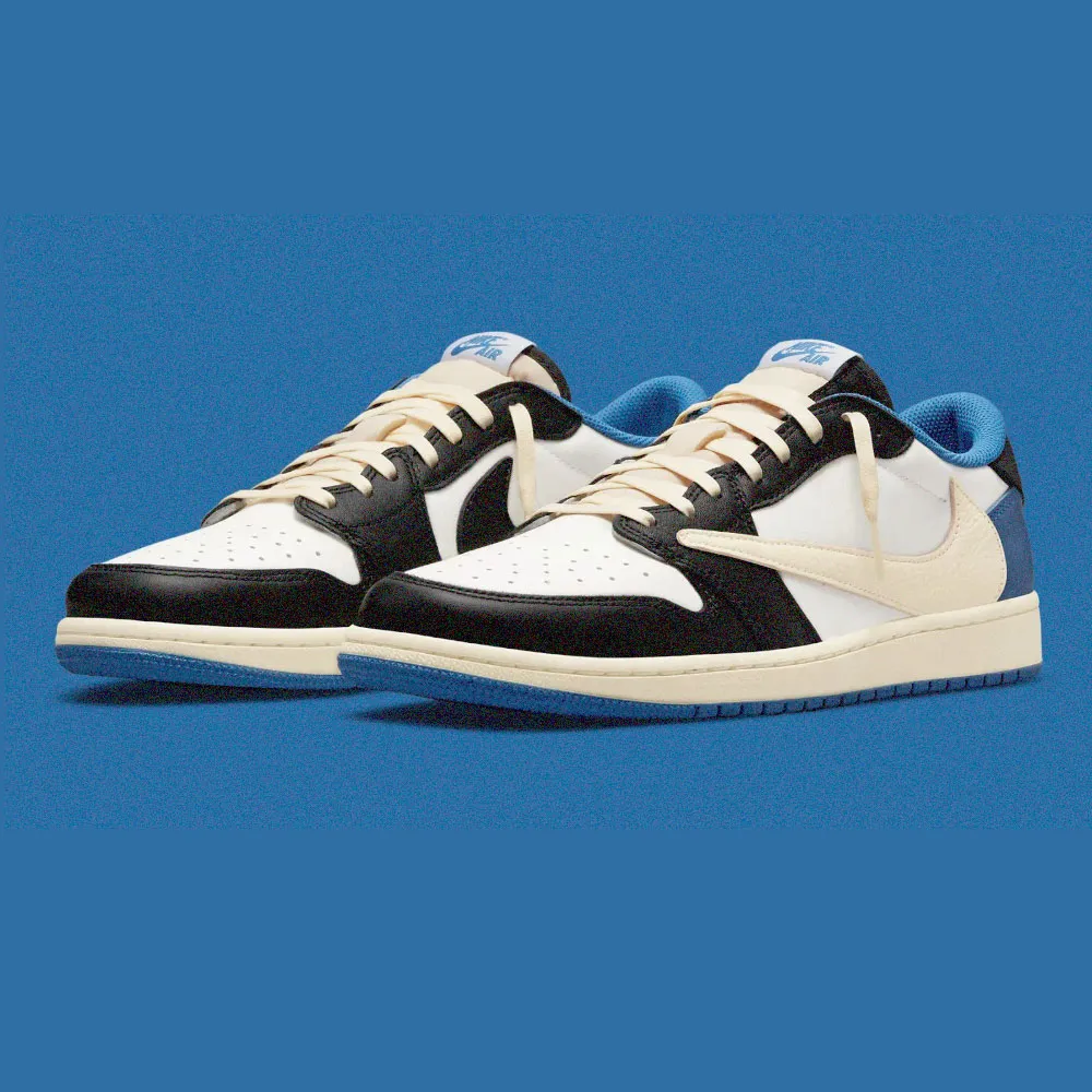 NIKE 耐吉】休閒鞋Air Jordan 1 Low Fragment Travis Scott 三方聯名藤原浩倒鉤白藍DM7866-140 -  momo購物網- 好評推薦-2024年9月