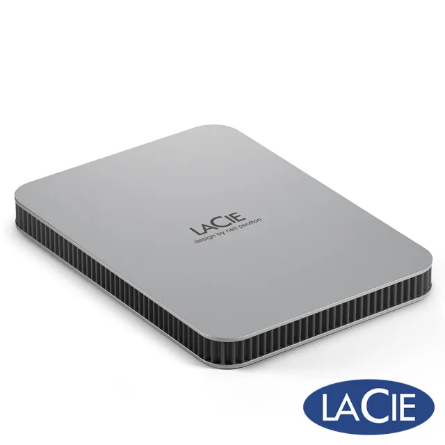 LaCie 萊斯】Mobile Drive USB-C 2TB 外接硬碟-月光銀(STLP2000400