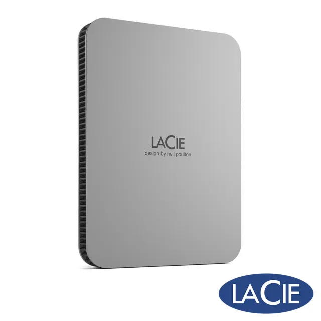 【LaCie 萊斯】Mobile Drive USB-C 2TB 外接硬碟-月光銀(STLP2000400)