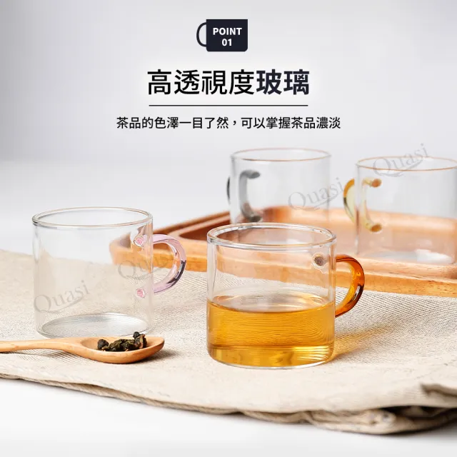 小巧迷你耐熱玻璃茶杯6入組120cc(咖啡杯)