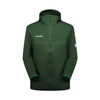 【Mammut 長毛象】Glider 2.0 WB Hooded Jacket AF Men 輕量防潑水連帽外套 綠樹林 男款 #1012-00630