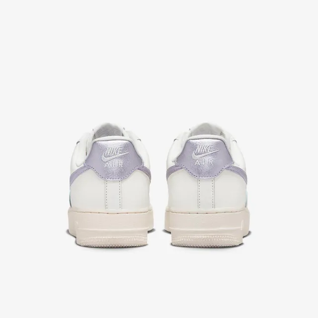 【NIKE 耐吉】休閒鞋 運動鞋 WMNS AIR FORCE 1 07 ESS 女鞋 白紫(DV7470100)