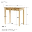 【RICHOME】WOOD實木單抽書桌/化妝桌/電腦桌/工作桌(完全橡膠實木打造)